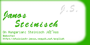 janos steinisch business card